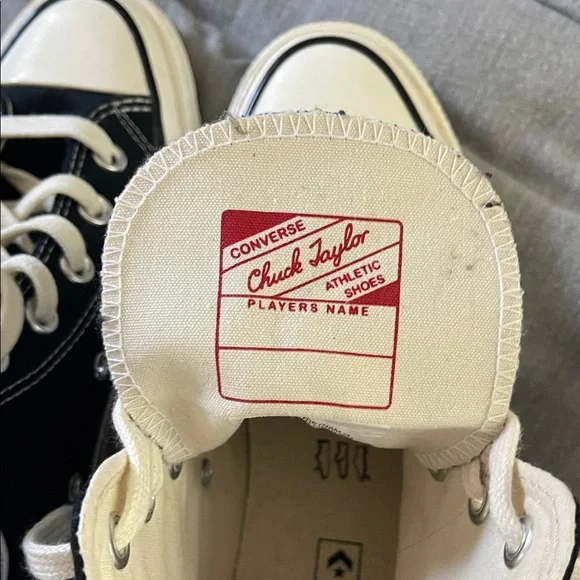 Converse Chuck 70s Classic Black High-Tops ECU Men’s 6, Women’s 8 - Picture 3 of 7